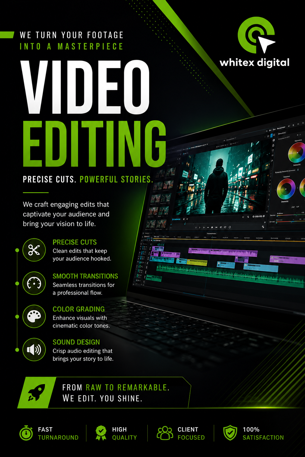 Video Editing Workstation Timeline
